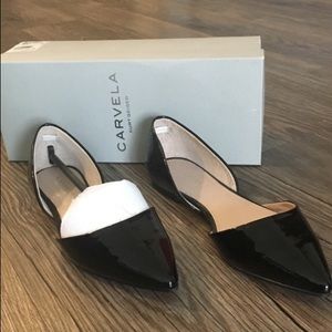 Carvela Kurt Geiger black patent leather flats 7